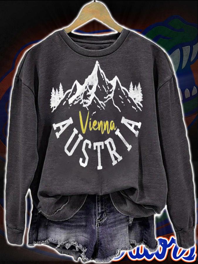 Vienna Austria Mountains Nature Travel Souvenir Gift Shirt sweatshirt