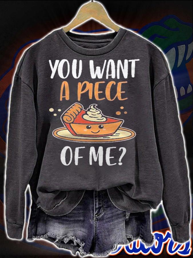 You Want A Piece Of Me Pumpkin Gifts Men Women Thanksgiving Shirt sweatshirt