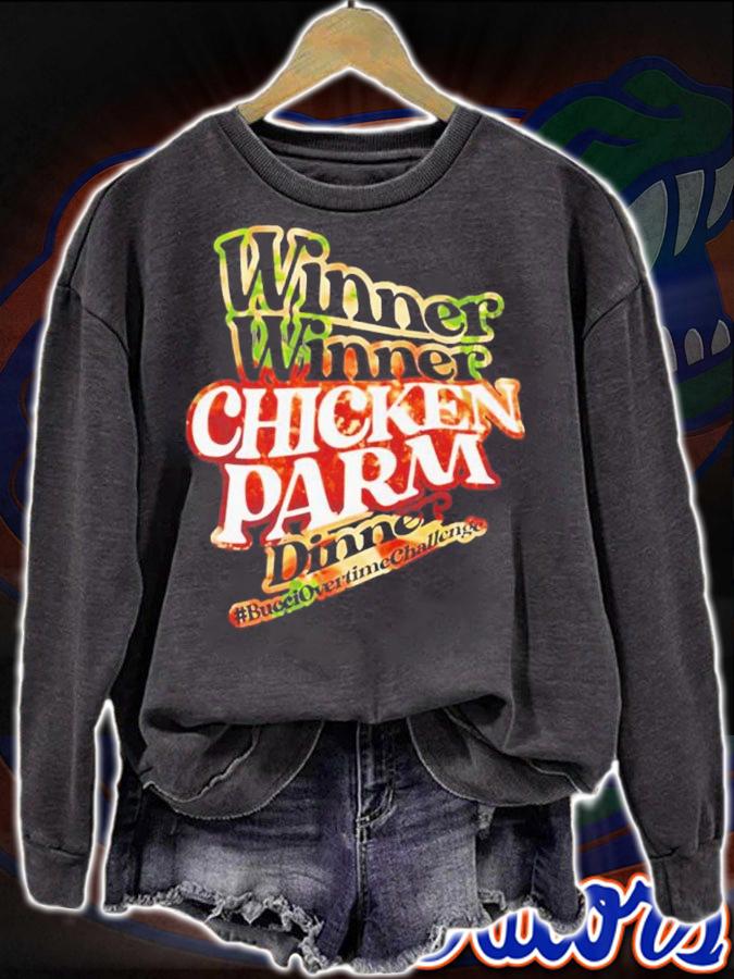 Chicken Parm Esq Sauce Hockey Winner Winner Chicken Parm Dinner #Bucciovertimechallenge Shirt sweatshirt