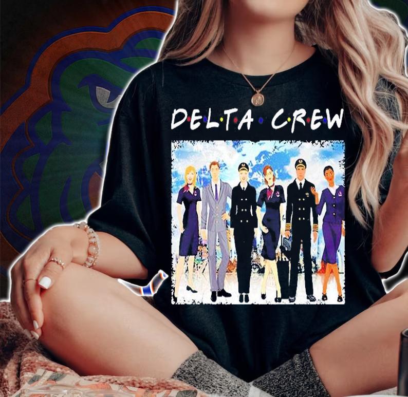 Delta Crew Flight Attendant T-Shirt woman shirt