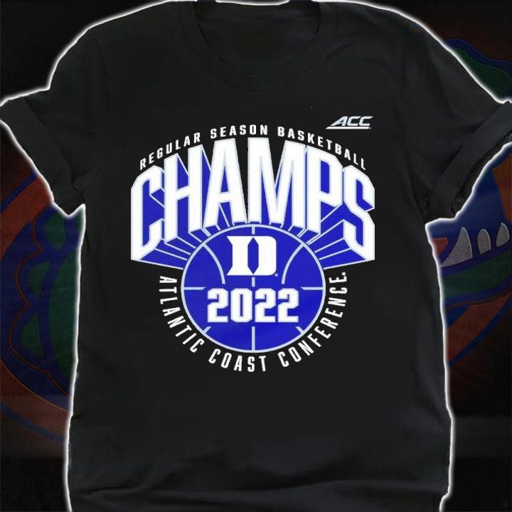 Duke Blue Devils ACC Men's Basketball Regular Season Champions 2022 Shirt shirt