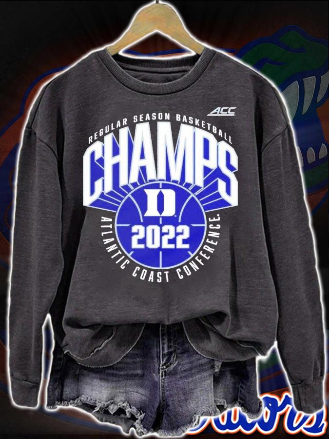 Duke Blue Devils ACC Men's Basketball Regular Season Champions 2022 Shirt sweatshirt