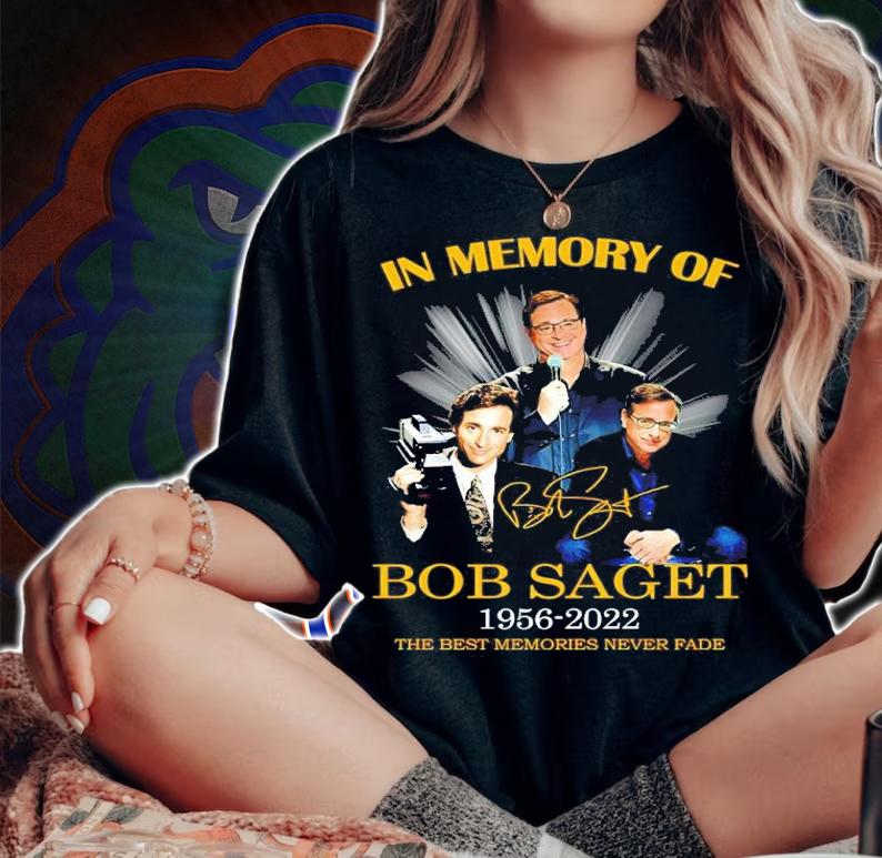 In Memory Of Bob Saget 1956-2022 Signatures The Best Memories Never Fade Shirt woman shirt