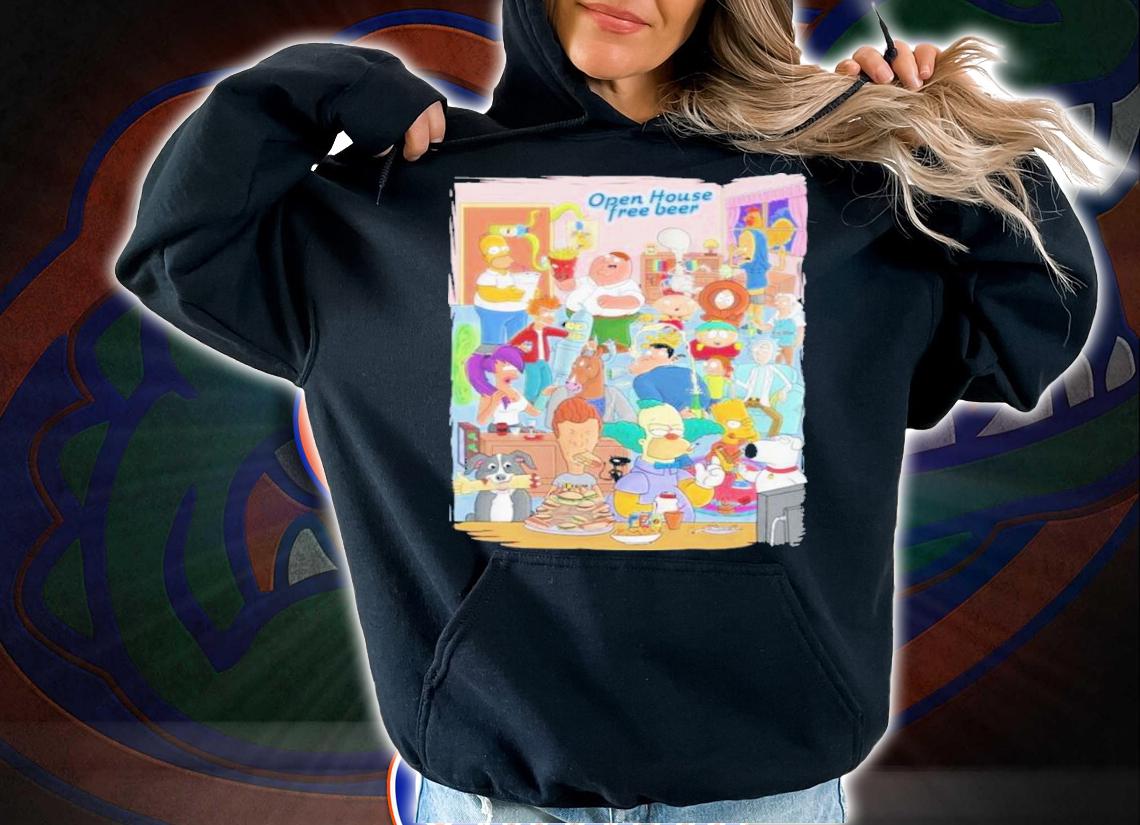 The Simpson Open House Free Beer Shirt hoodie