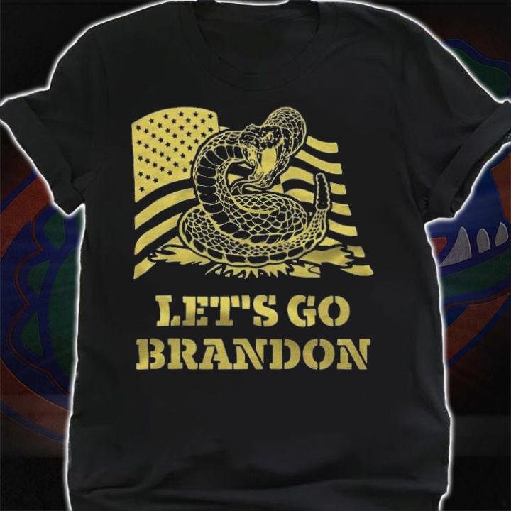 Trending let's Go Brandon Gadsden Flag Impeach Biden T-Shirt shirt