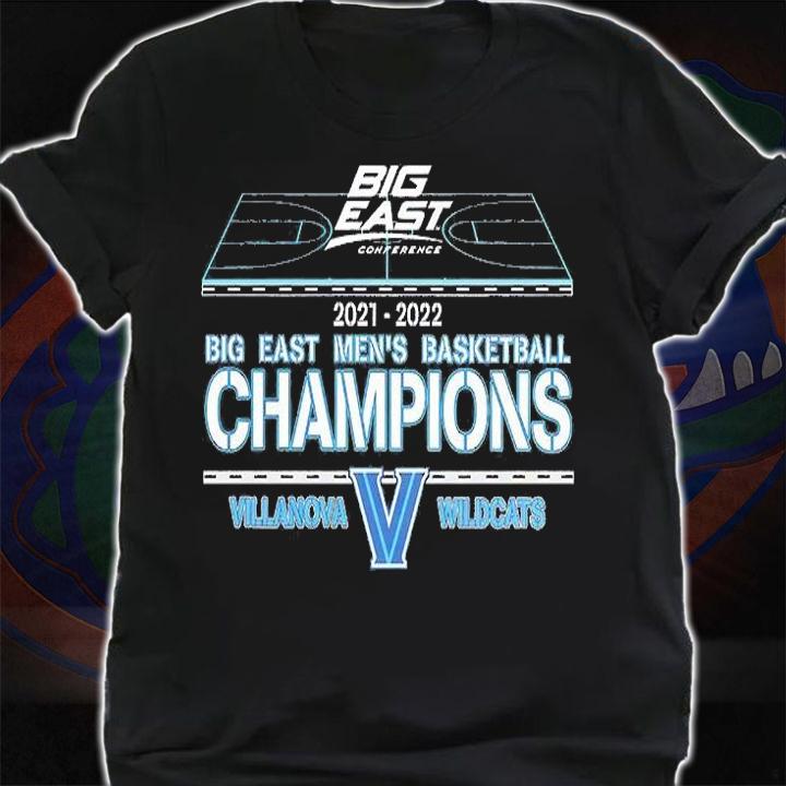 Villanova Wildcats 2022 NCAA Big East Conference Men's Basketball T-Shirt