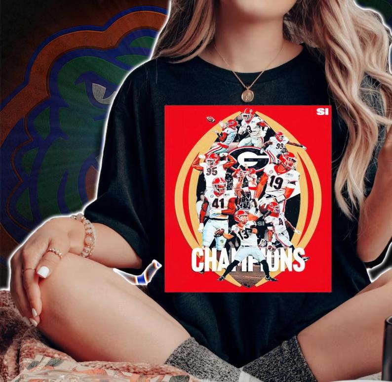 Georgia Bulldogs Football Team Champions 2022 Shirt woman shirt