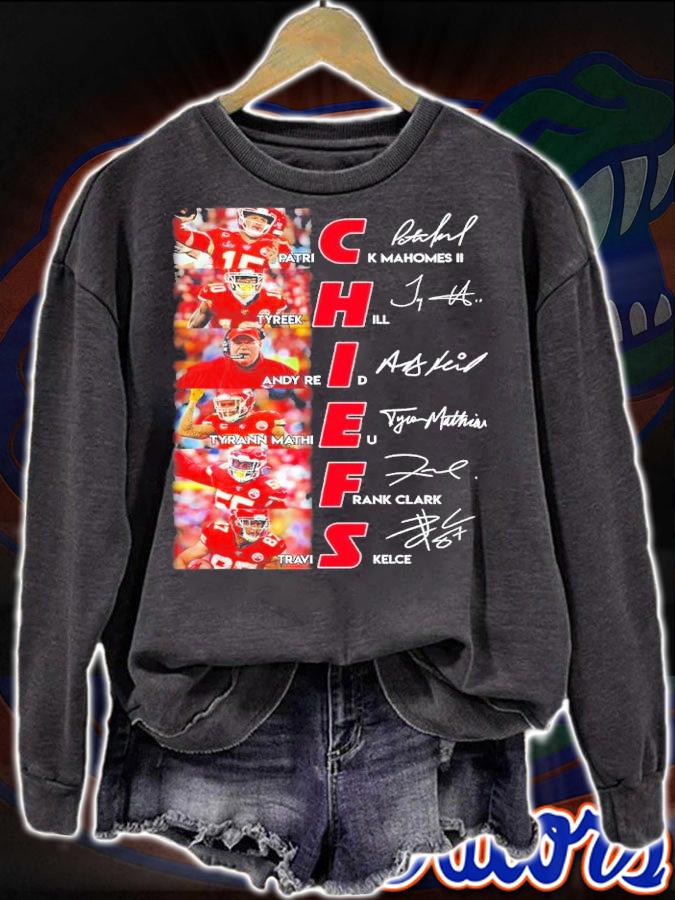 Kansas City Chiefs player signatures shirt
