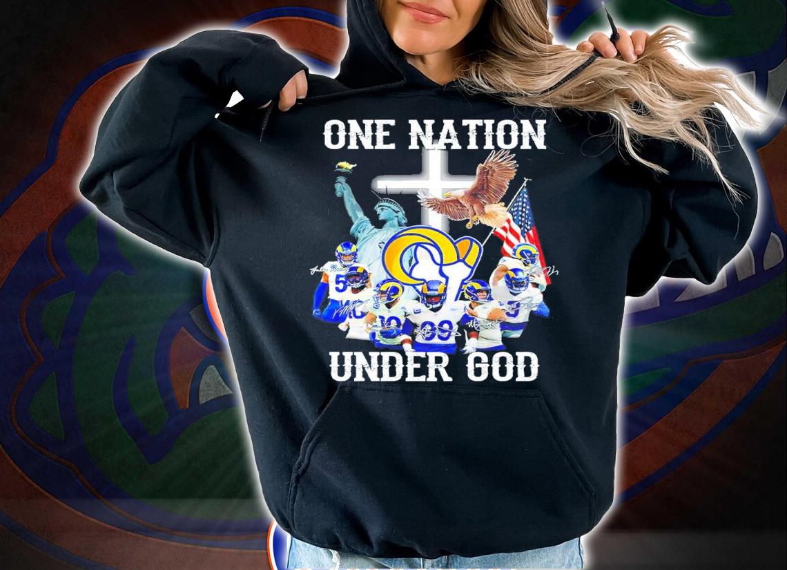 Los Angeles Rams One Nation Under God Shirt hoodie