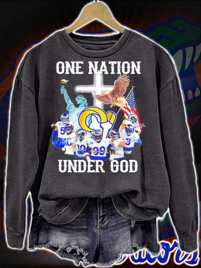 Los Angeles Rams One Nation Under God Shirt sweatshirt