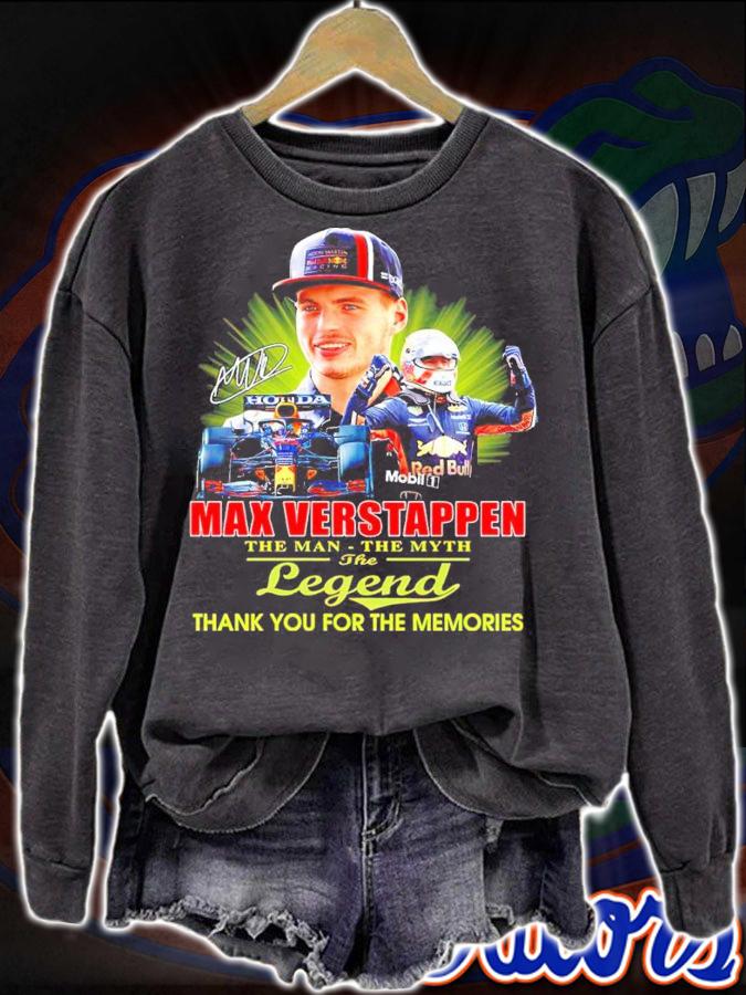 Max Verstappen the man the myth the legend signature shirt sweatshirt
