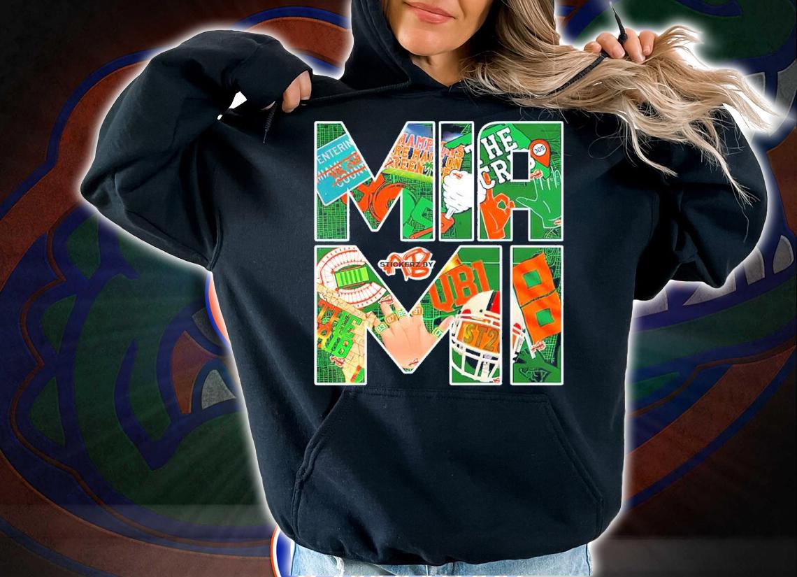 Miami Sticker Collage Shirt hoodie