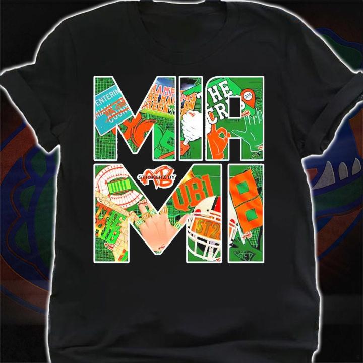 Miami Sticker Collage Shirt shirt