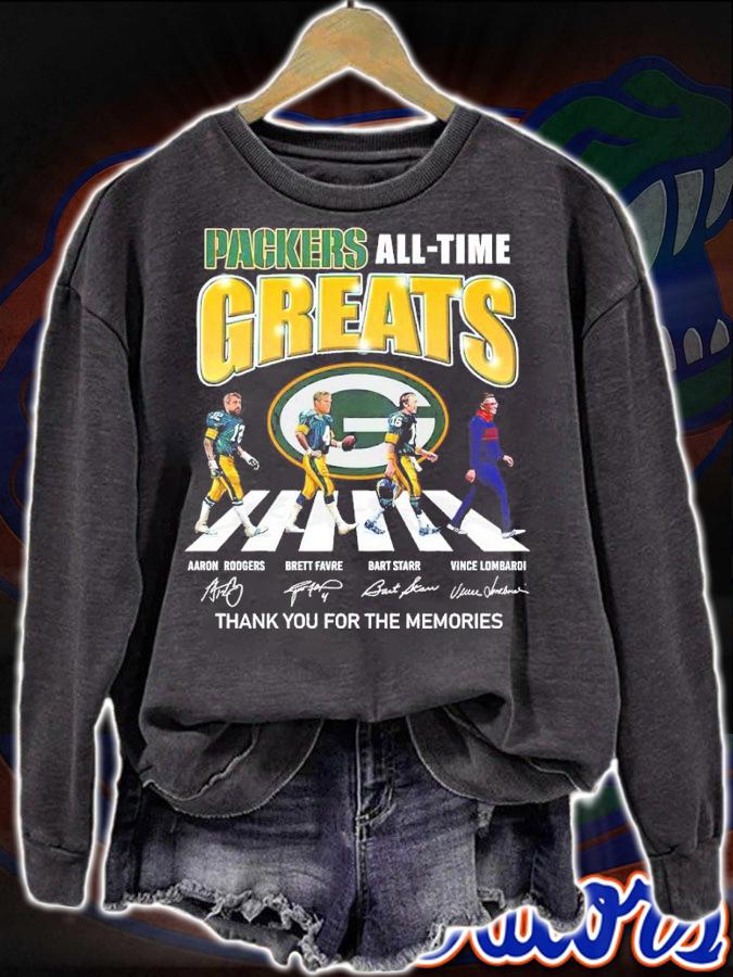 Packers all time Greats Abbey Road signatures shirt sweatshirt