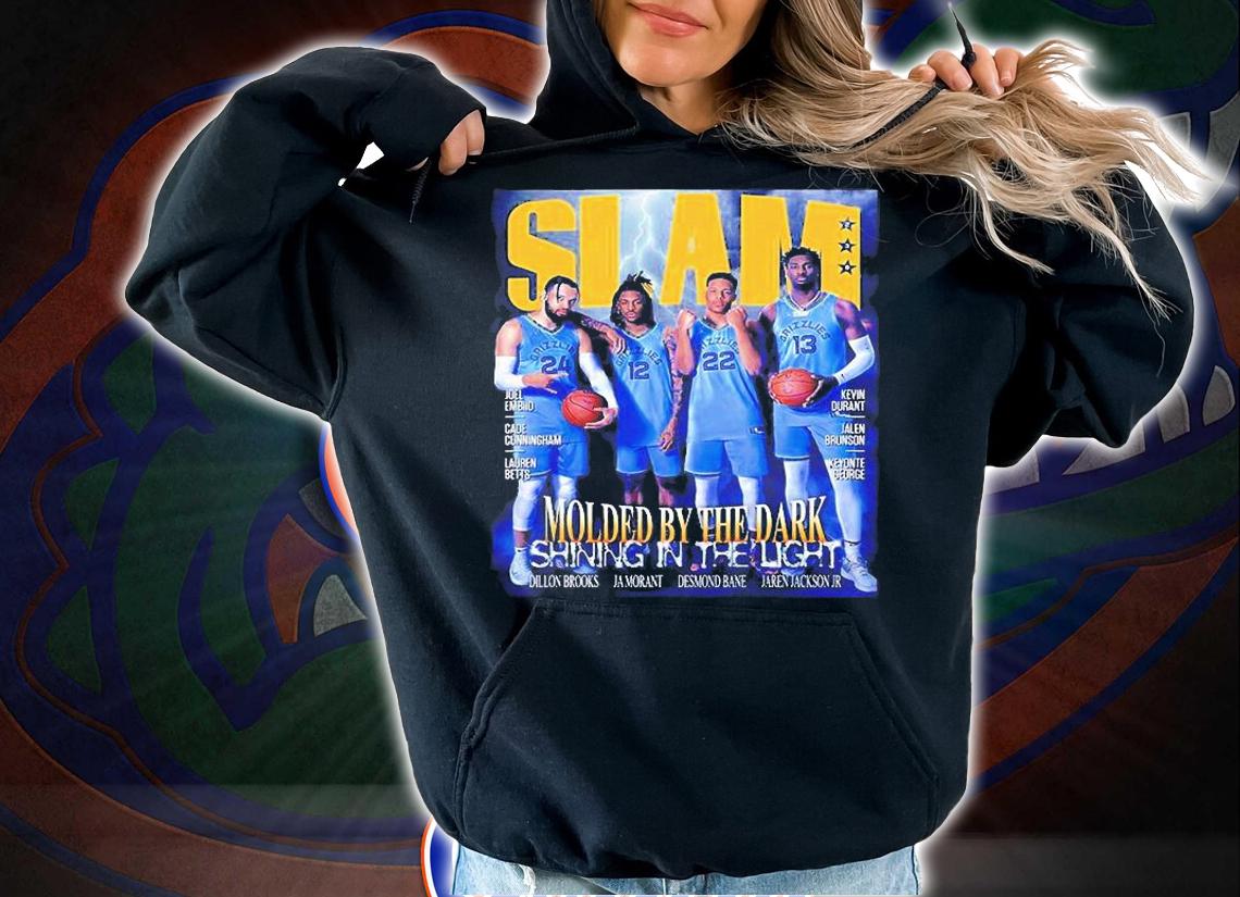 SLAM Memphis Grizzlies Molded By The Dark Shining in The Light T-Shirt hoodie