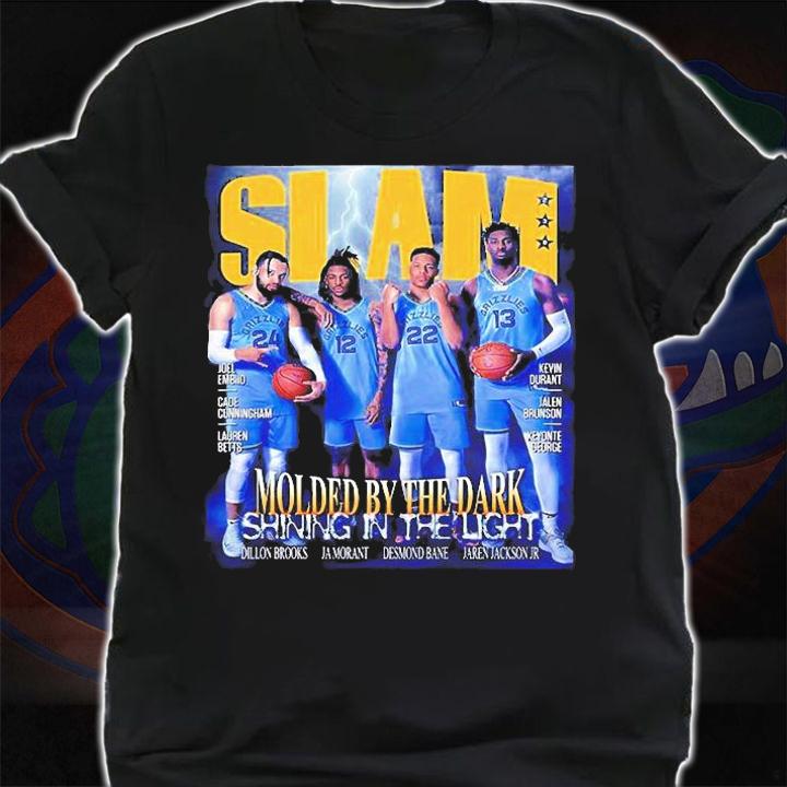 SLAM Memphis Grizzlies Molded By The Dark Shining in The Light T-Shirt shirt