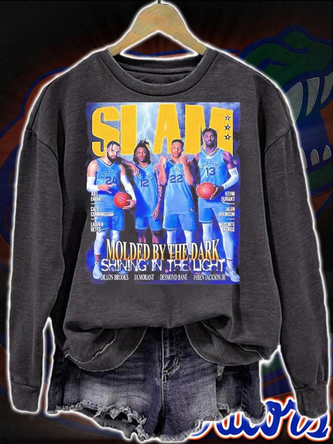 SLAM Memphis Grizzlies Molded By The Dark Shining in The Light T-Shirt sweatshirt