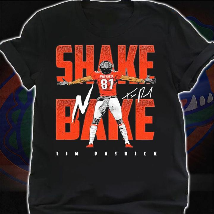 Tim Patrick Shake N Bake Denver Football Signature Shirt shirt