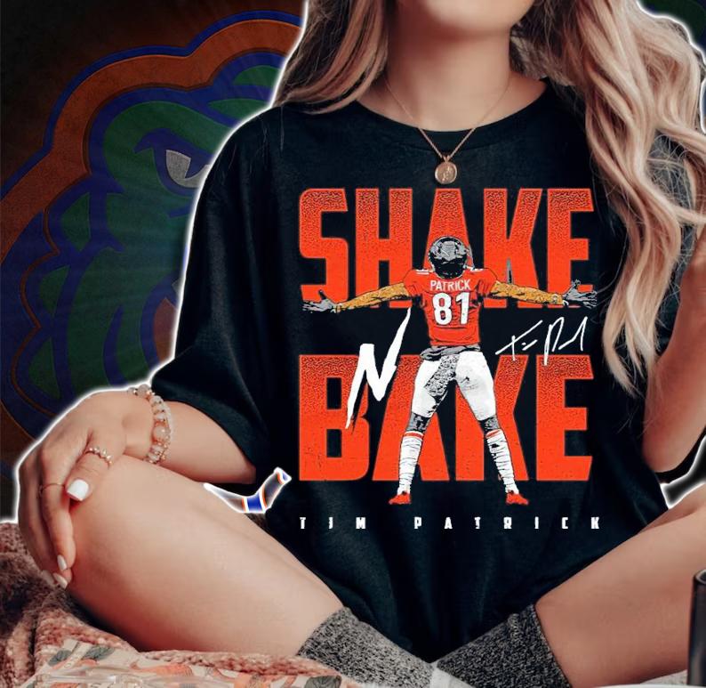 Tim Patrick Shake N Bake Denver Football Signature Shirt woman shirt