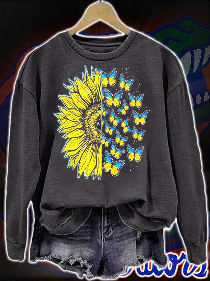Ukraine Shirt Ukraine Sunflower Ukrainian Flag Sunflower T-Shirt sweatshirt