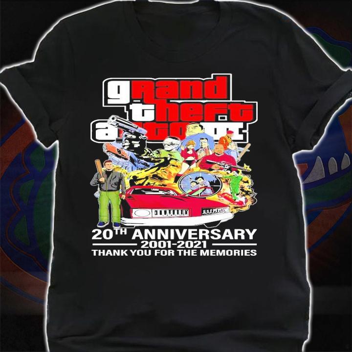 Grand Theft Auto III 20th anniversary 2001-2021 shirt shirt