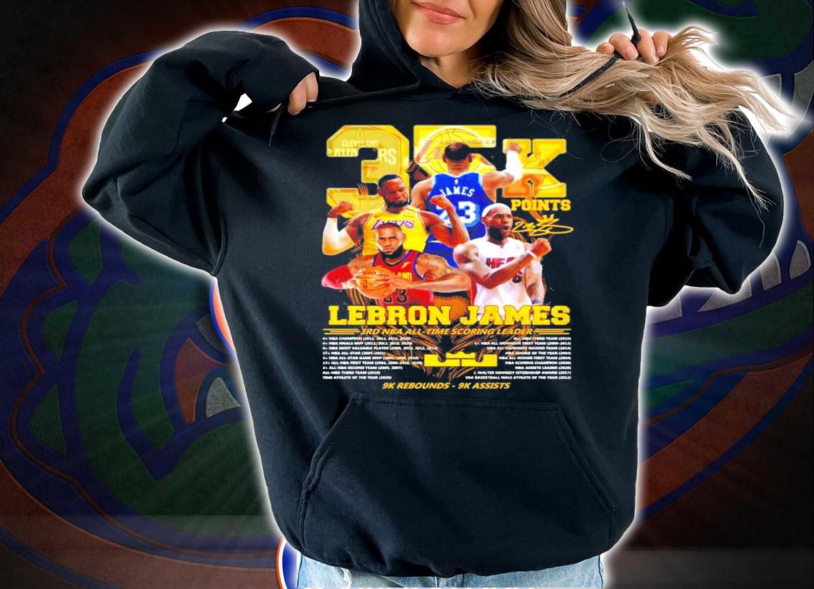 Lebron James 3RD NBA all-time scoring leader shirt