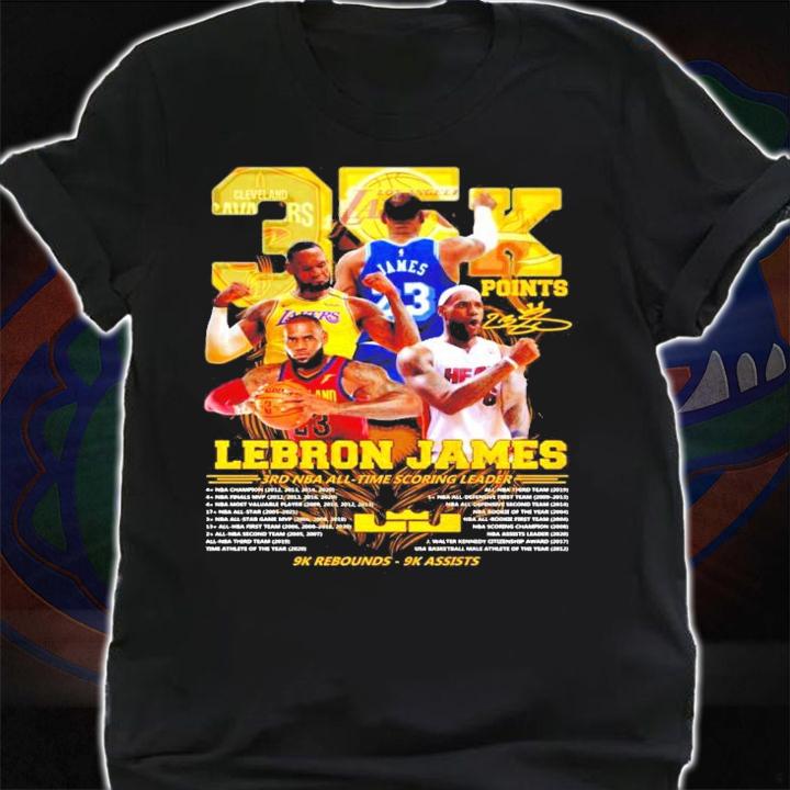 Lebron James 3RD NBA all-time scoring leader shirt