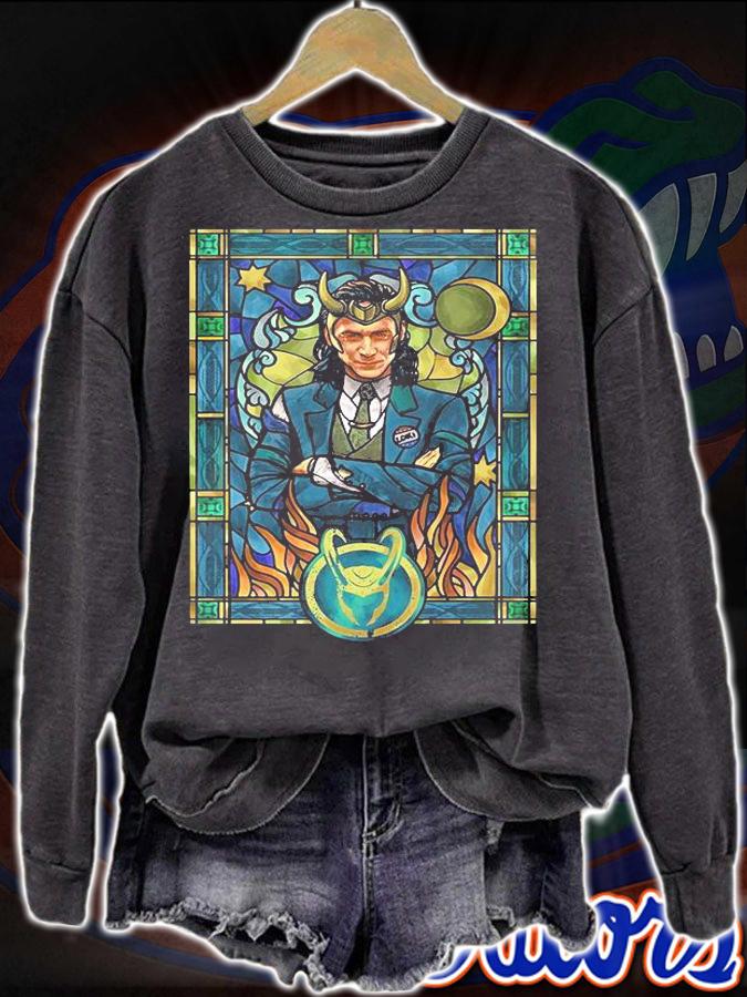 Marvel Studios Loki Stained Glass Loki T-shirt sweatshirt