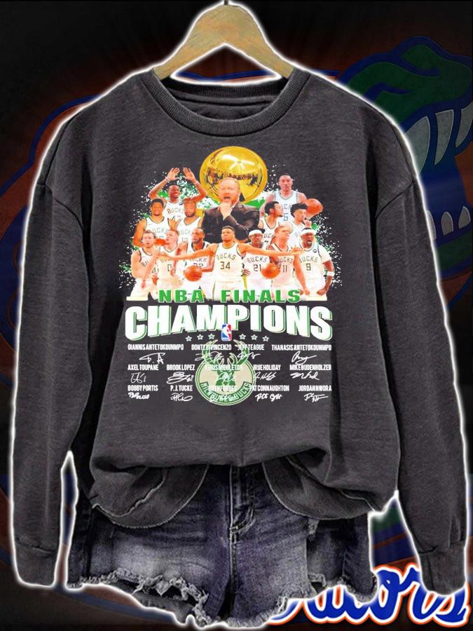 Milwaukee Bucks Cup NBA Finals Champions signature shirt
