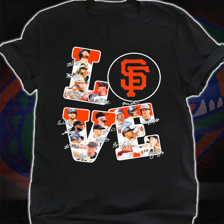 San Francisco Giants Love signatures shirt