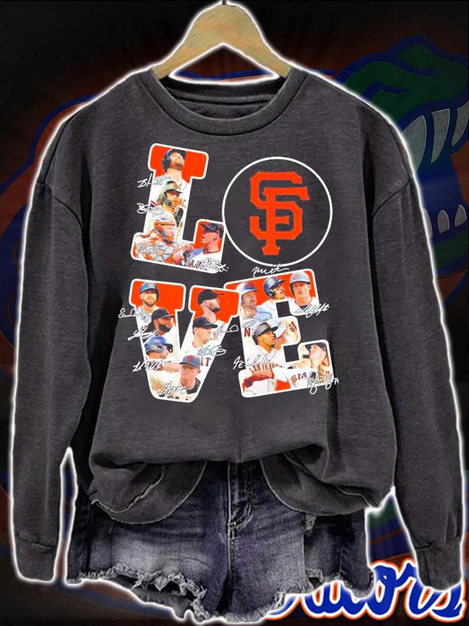 San Francisco Giants Love signatures shirt