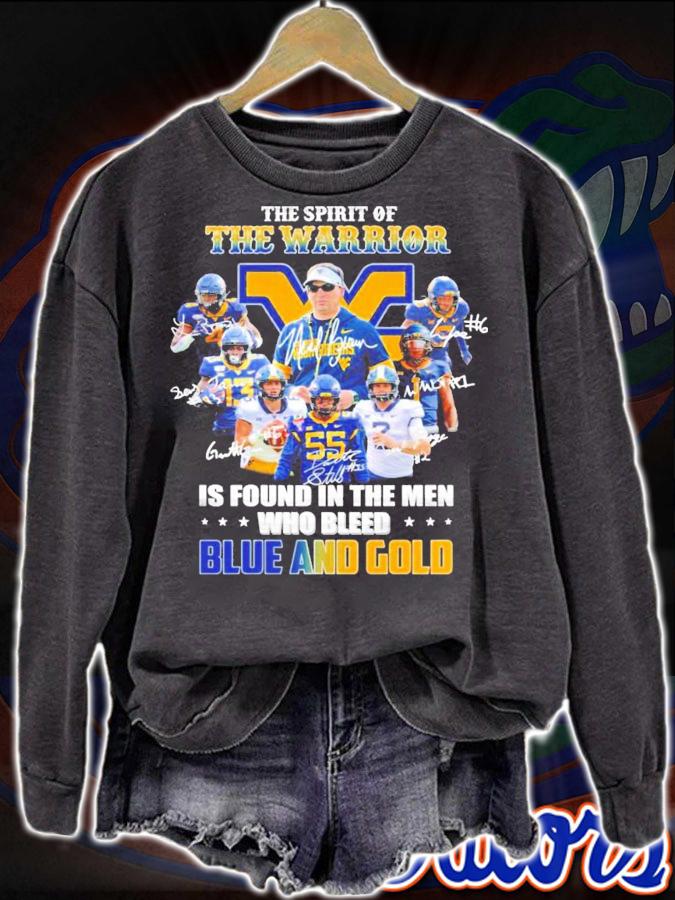 The Spirit Of The Warrior Is Found In The Men Who Bleed Blue And Gold Shirt