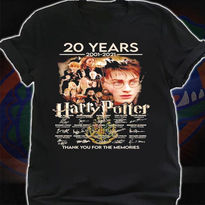 20 years 2001-2021 Harry Potter signature shirt shirt