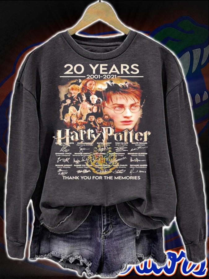 20 years 2001-2021 Harry Potter signature shirt sweatshirt