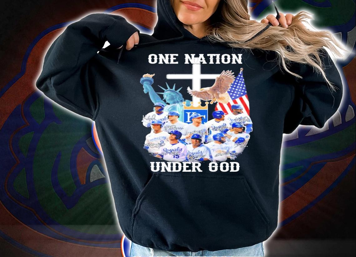 Kansas City Royal one nation under god signatures shirt hoodie