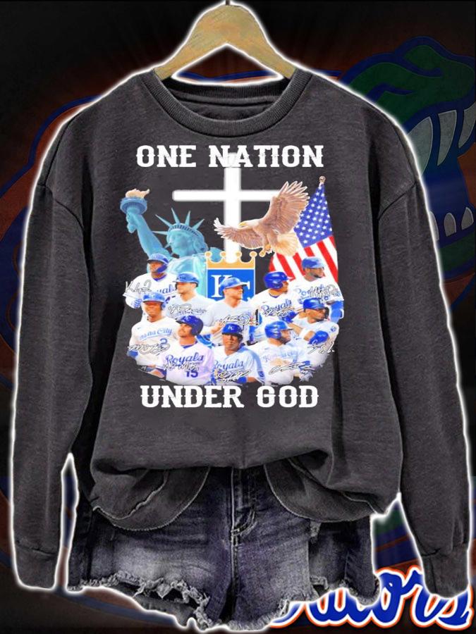 Kansas City Royal one nation under god signatures shirt sweatshirt