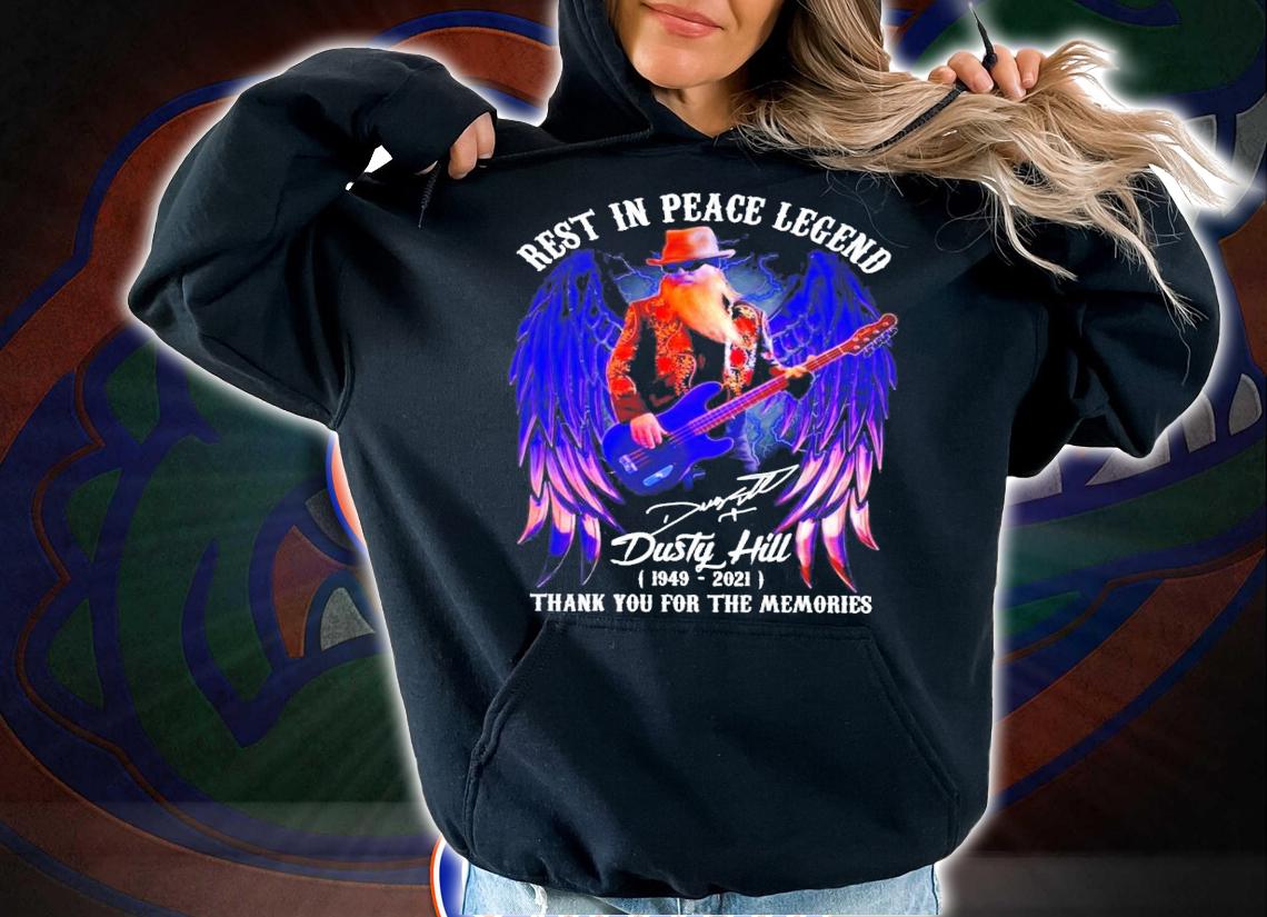 Rest in peace legend Dusty Hill 1949-2021 signature shirt
