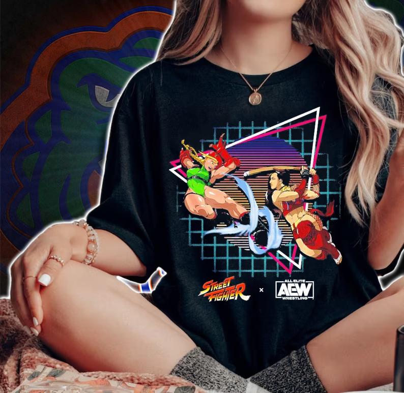 Shida Vs Cammy Street Fighter shirt