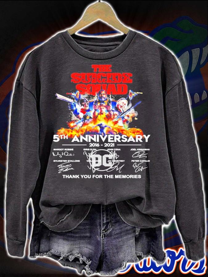 The Suicide Squad 5th anniversary 2016-2021 signatures shirt