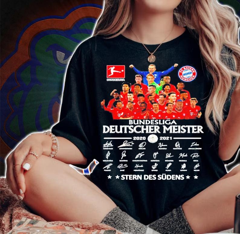 Bundesliga Deutscher Meister 2020-2021 Stern Des Sdens shirt