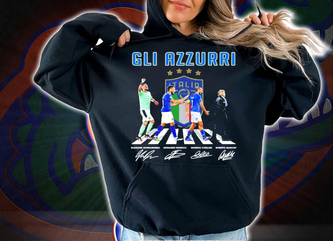 Gli Azzurri Abbey Road signatures shirt