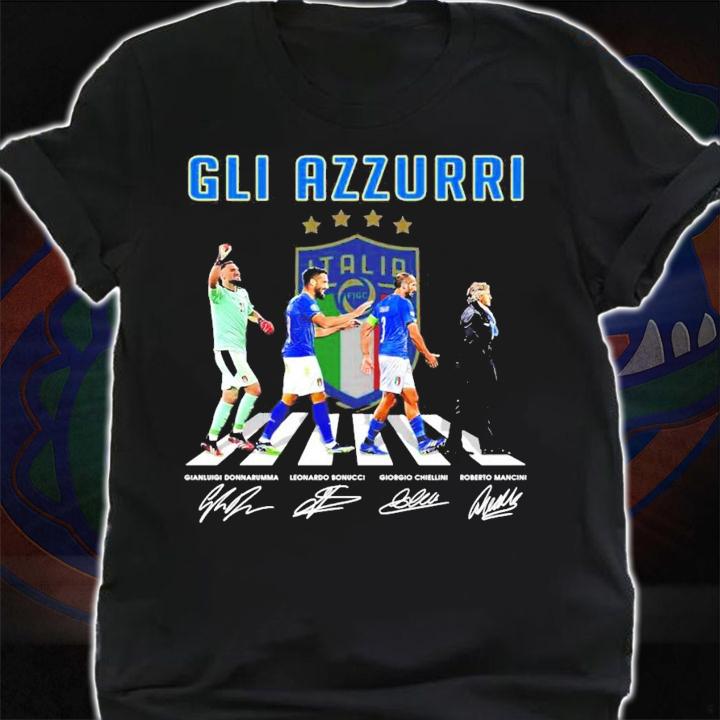 Gli Azzurri Abbey Road signatures shirt