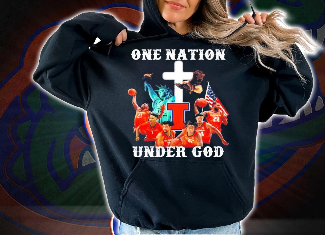 Illinois one nation under God shirt hoodie