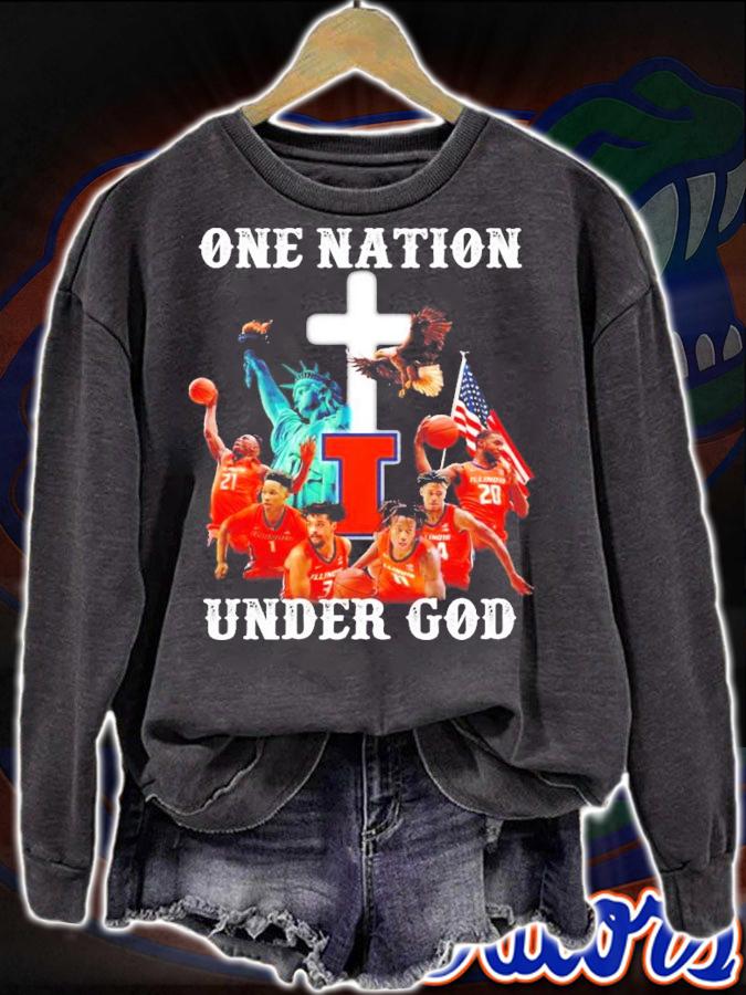 Illinois one nation under God shirt sweatshirt