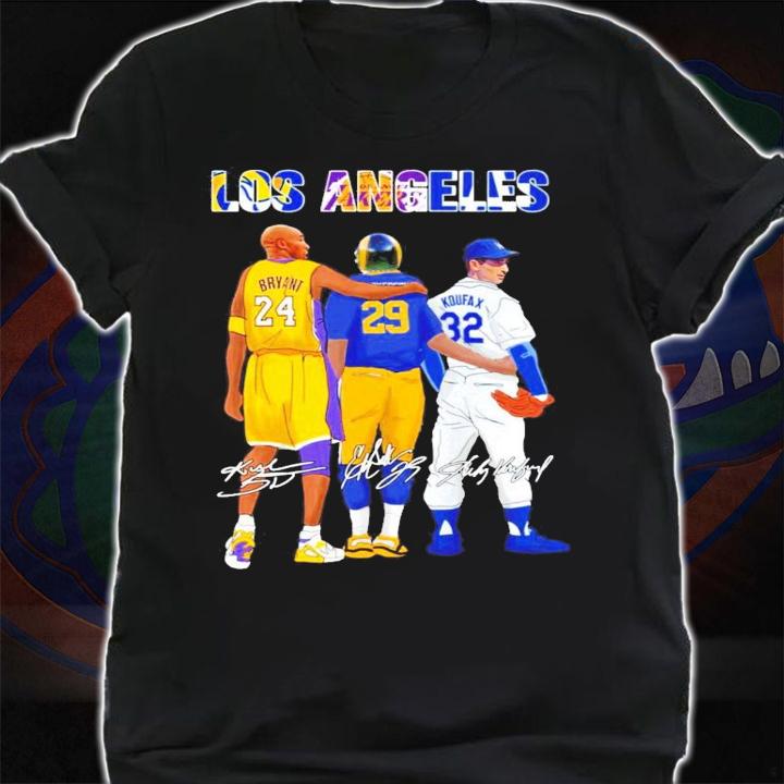 Los Angeles Bryant Koufax signatures shirt shirt
