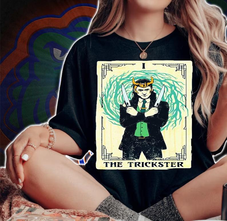 Marvel Studios Loki the Trickster Tarot T-shirt woman shirt