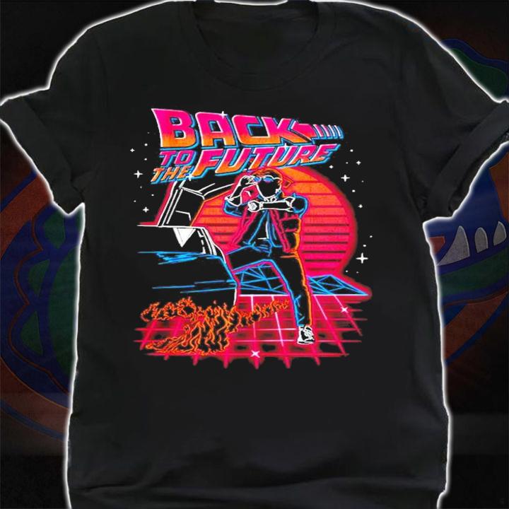 Retro Neon Back To The Future shirt shirt