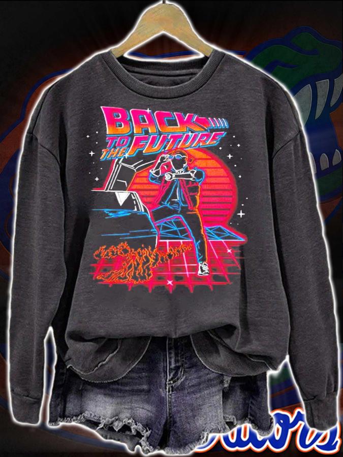 Retro Neon Back To The Future shirt sweatshirt