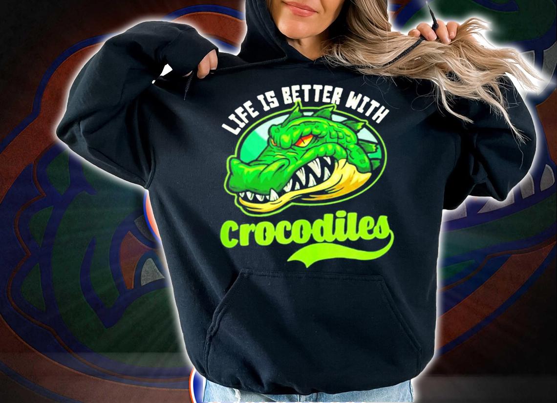 Sporty Crocodiles Design Crocodile shirt hoodie