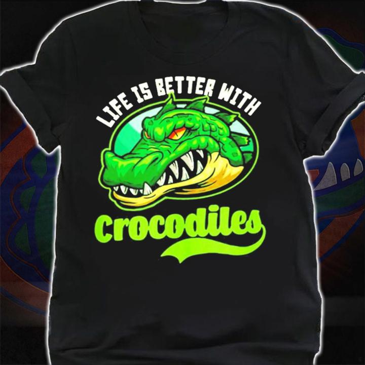Sporty Crocodiles Design Crocodile shirt shirt